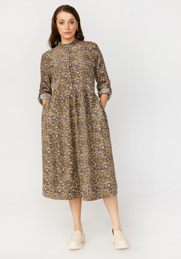 Платье свободного кроя со сборкой на талии шир.  580, рис. 10