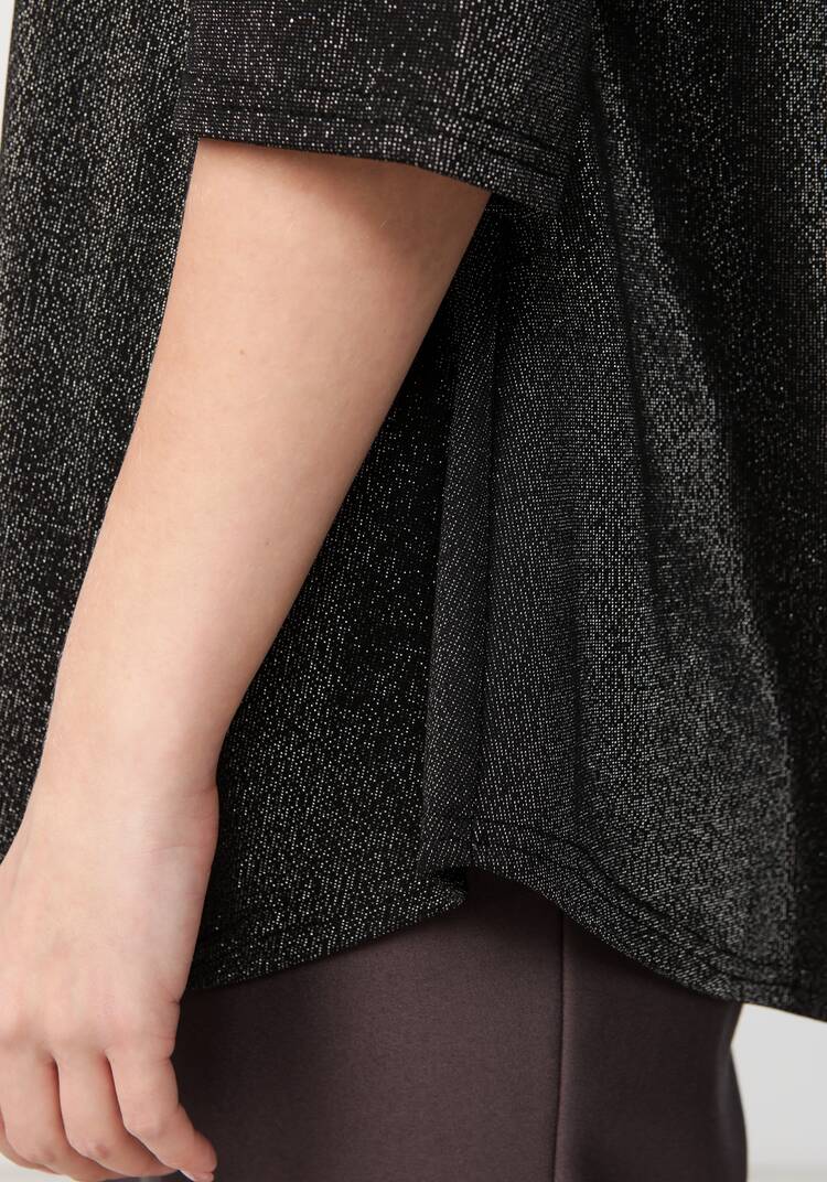 Блуза с метанитью и декором на груди шир.  750, рис. 19