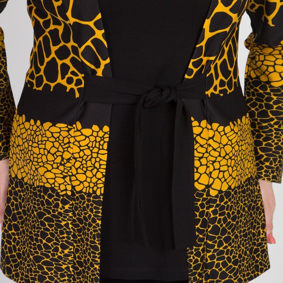 Блуза с эффектом двойки и монохромным принтом шир.  580, рис. 5