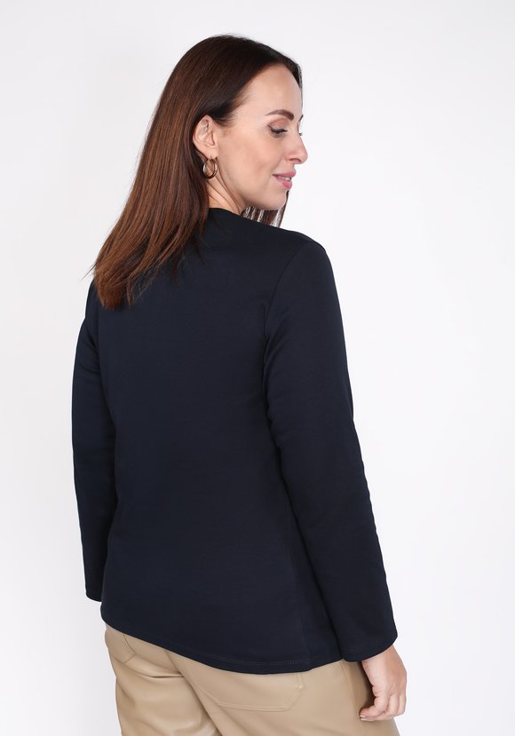 Лонгслив с округлым вырезом на кнопках шир.  580, рис. 18