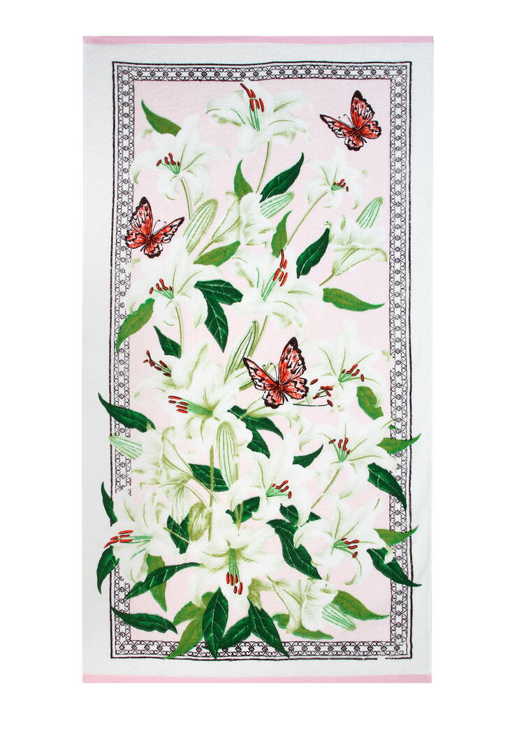 Полотенце махровое Лилии шир.  750, рис. 6