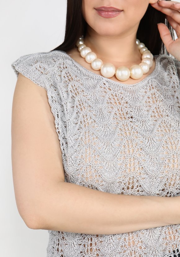 Туника Ажурная красота шир.  580, рис. 8