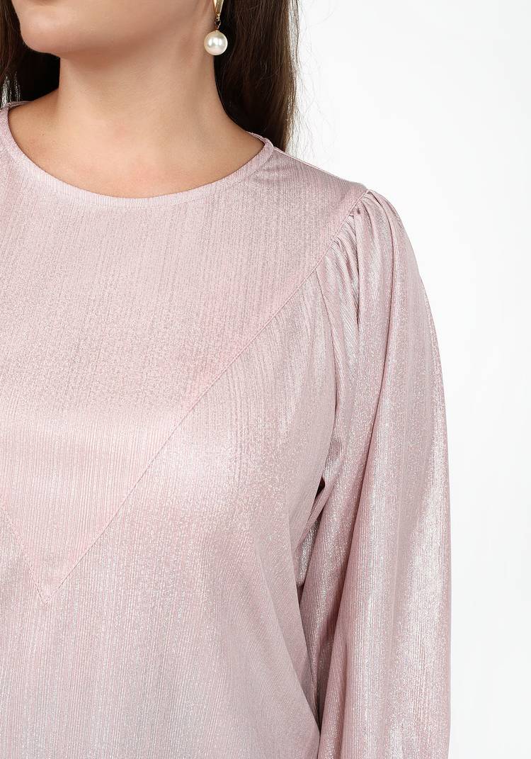 Блуза однотонная необычного кроя шир.  750, рис. 8