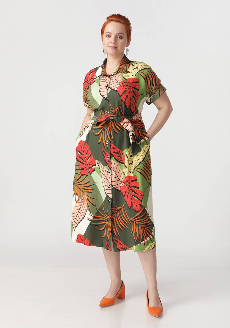 Платье-рубашка со спущенными рукавами шир.  750, рис. 5