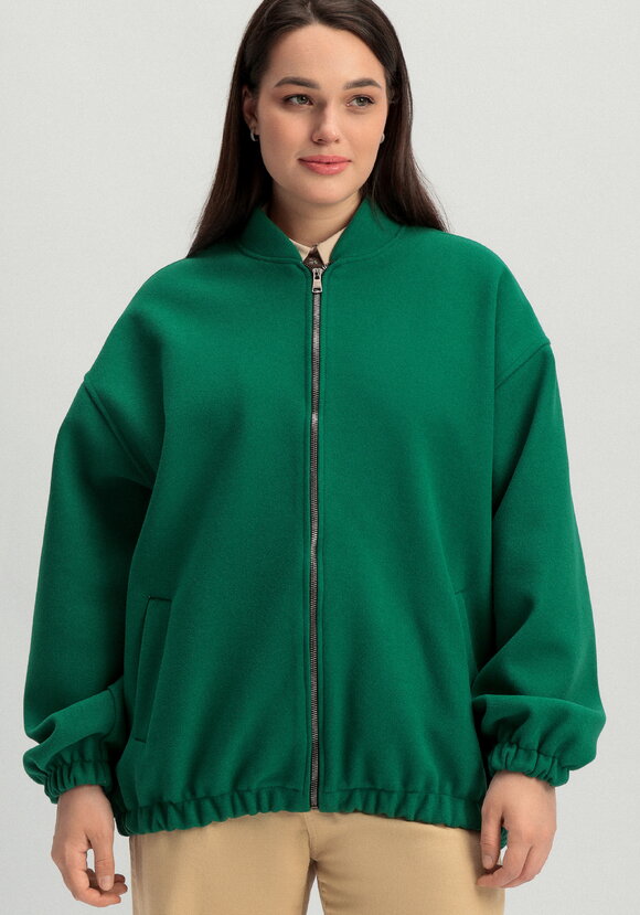 Бомбер свободного кроя на молнии шир.  580, рис. 31