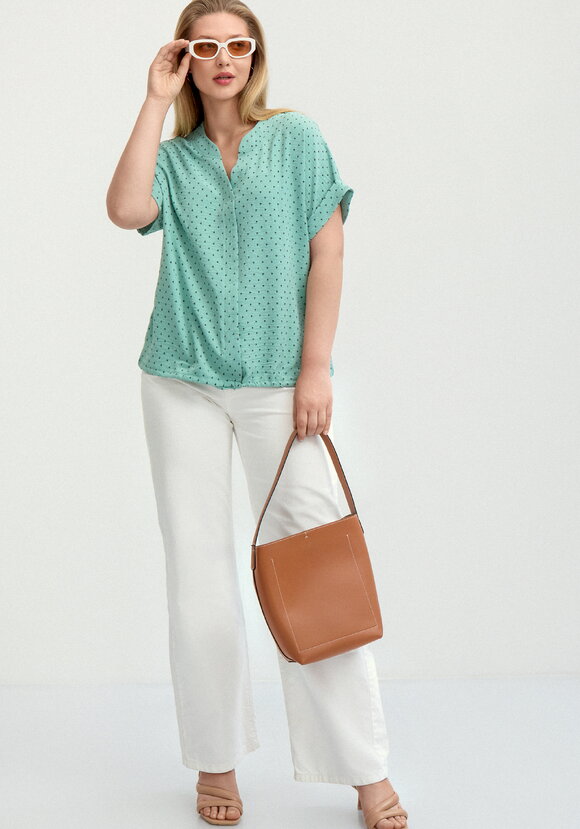 Блуза на кулиске по низу Мира шир.  580, рис. 7