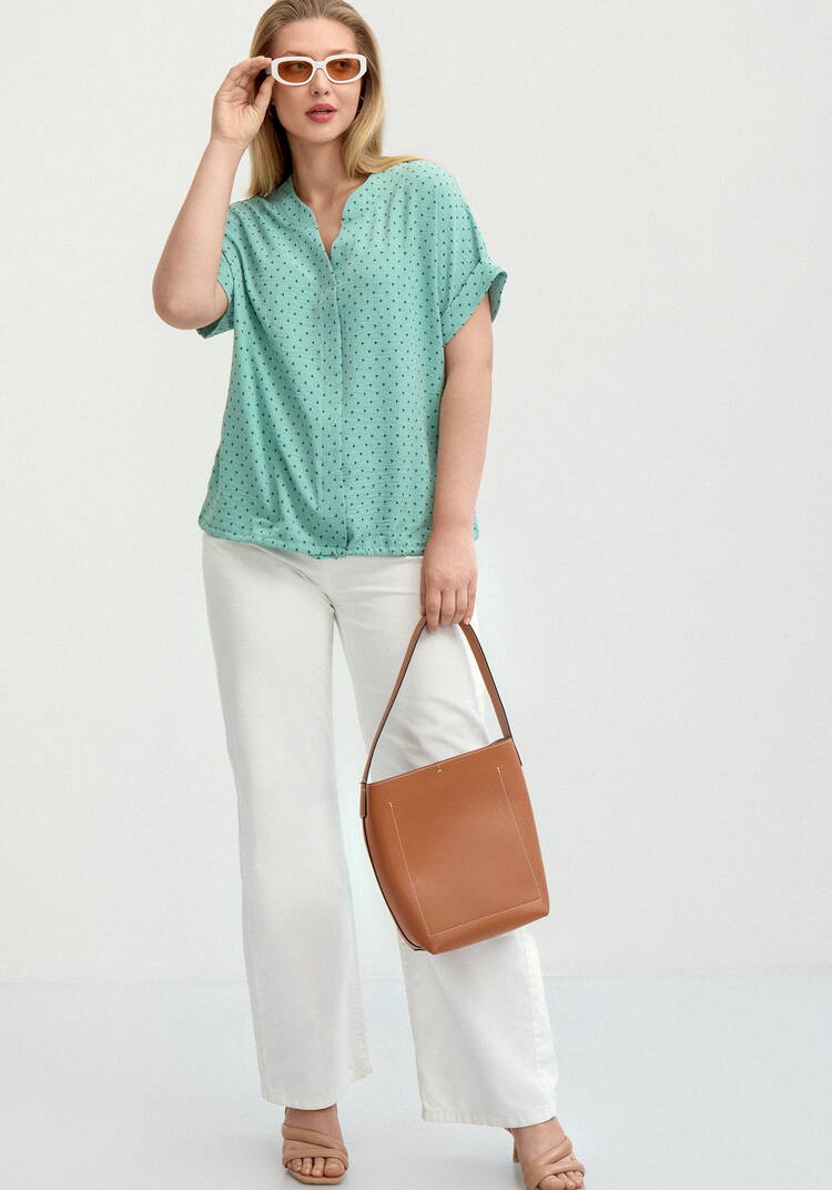 Блуза на кулиске по низу Мира шир.  750, рис. 7