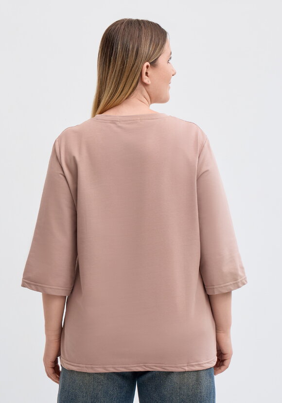 Блуза на кулиске с принтом шир.  580, рис. 9