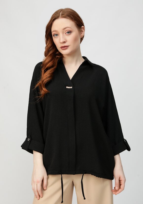 Блуза с патой на рукавах шир.  580, рис. 24