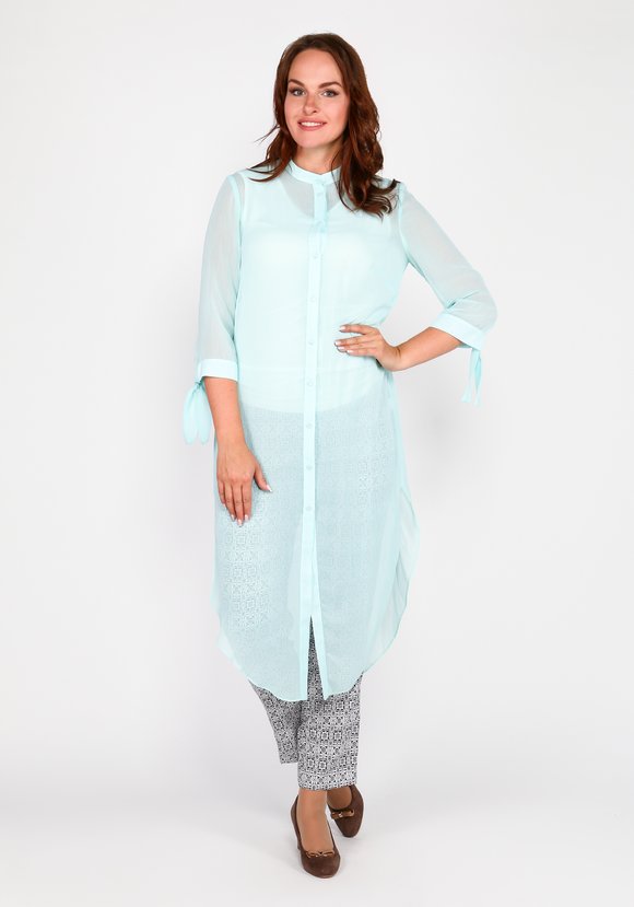 Комплект: туника и топ шир.  580, рис. 1