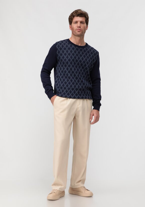 Джемпер в ромб с длинным рукавом шир.  580, рис. 8