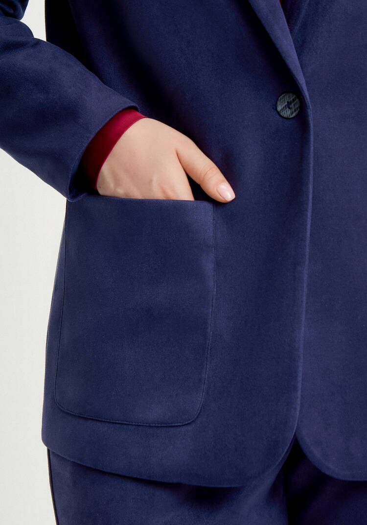 Пиджак одноборный замшевый шир.  750, рис. 11