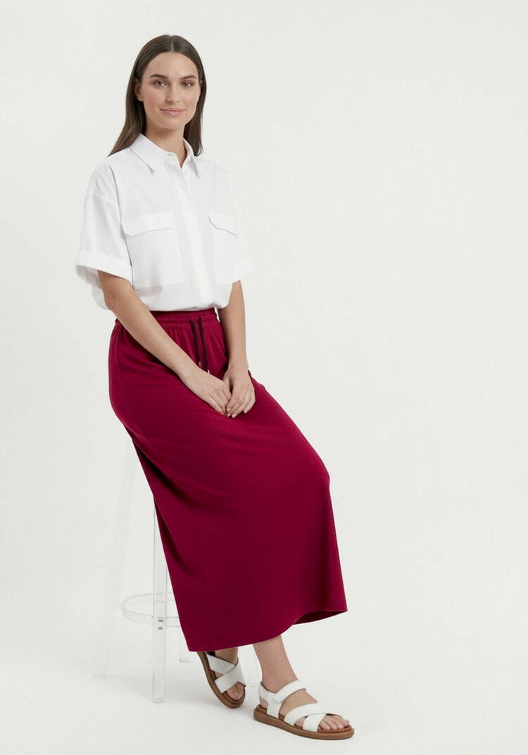 Юбка свободного кроя с карманами шир.  750, рис. 4