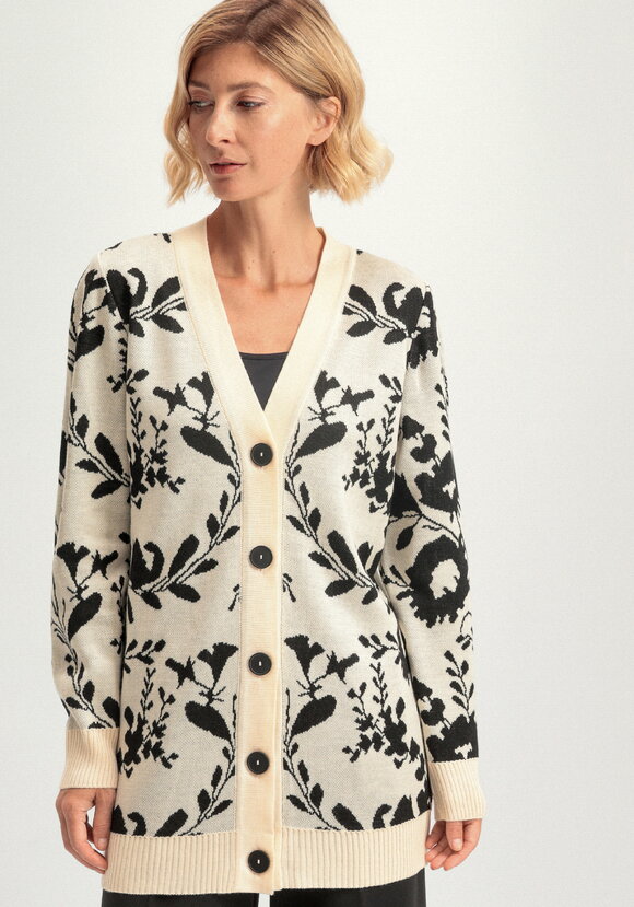 Кардиган с цветочным рисунком шир.  580, рис. 2