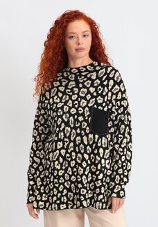 Джемпер с высокой горловиной Элизабет