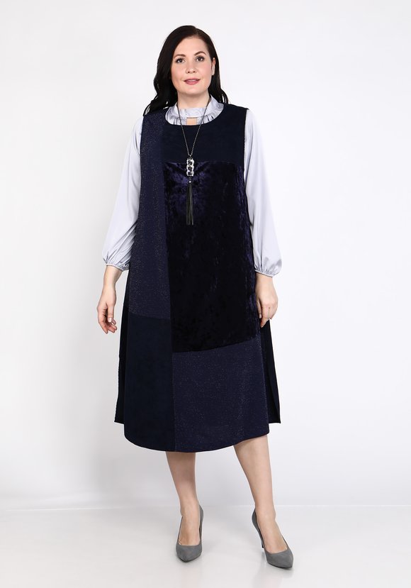 Сарафан макси в стиле Бохо шир.  580, рис. 1