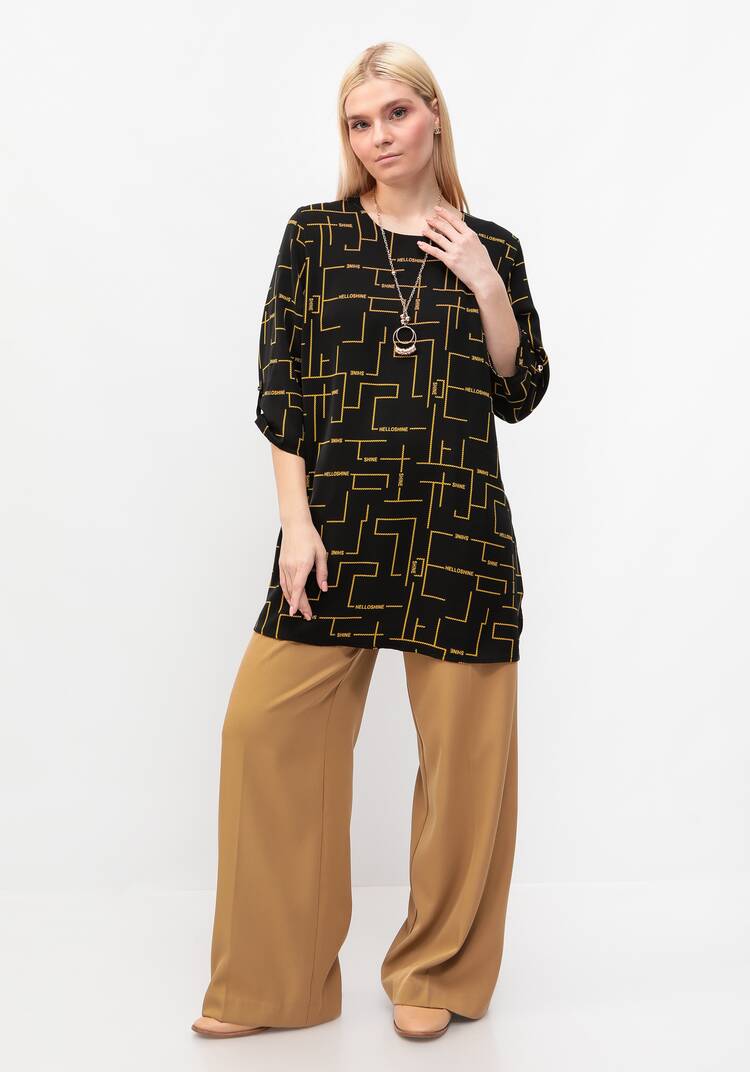 Туника с геометрическим дизайном Марта шир.  750, рис. 8