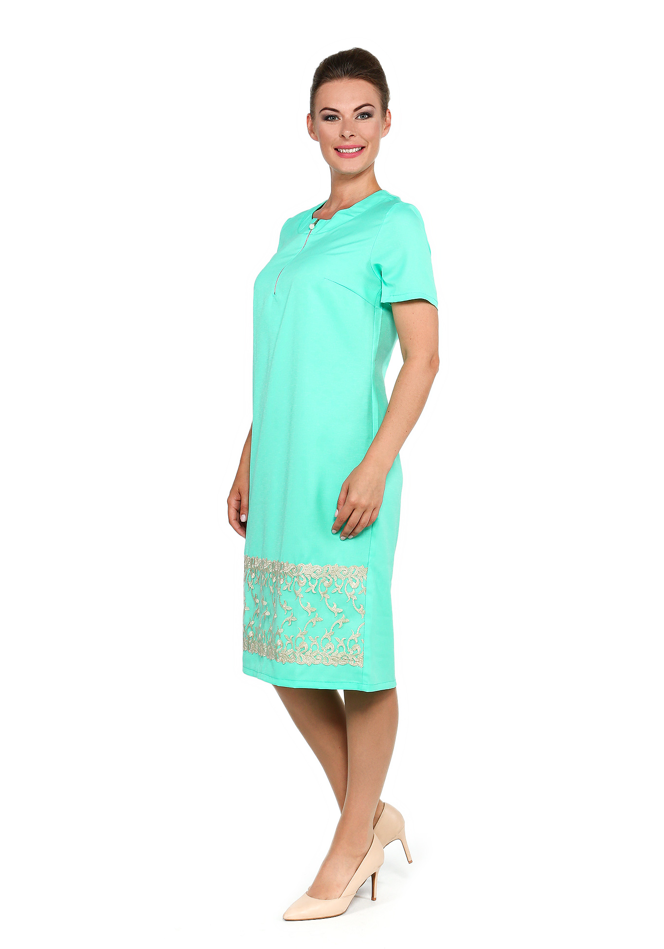 Платье "Милана" Kumar collection, размер 52, цвет мятный - фото 2