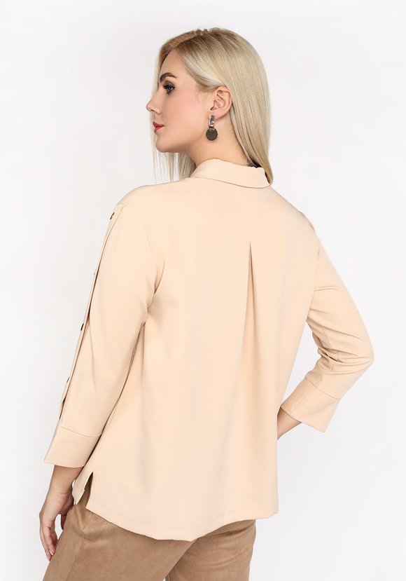 Блуза с застежкой на рукавах шир.  580, рис. 5