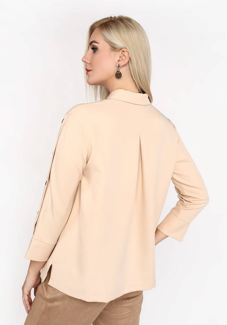 Блуза с застежкой на рукавах шир.  750, рис. 5