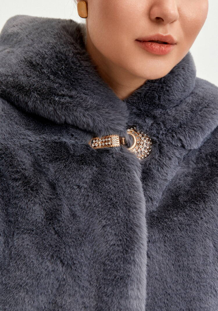 Шуба из эко меха Мишель шир.  750, рис. 14