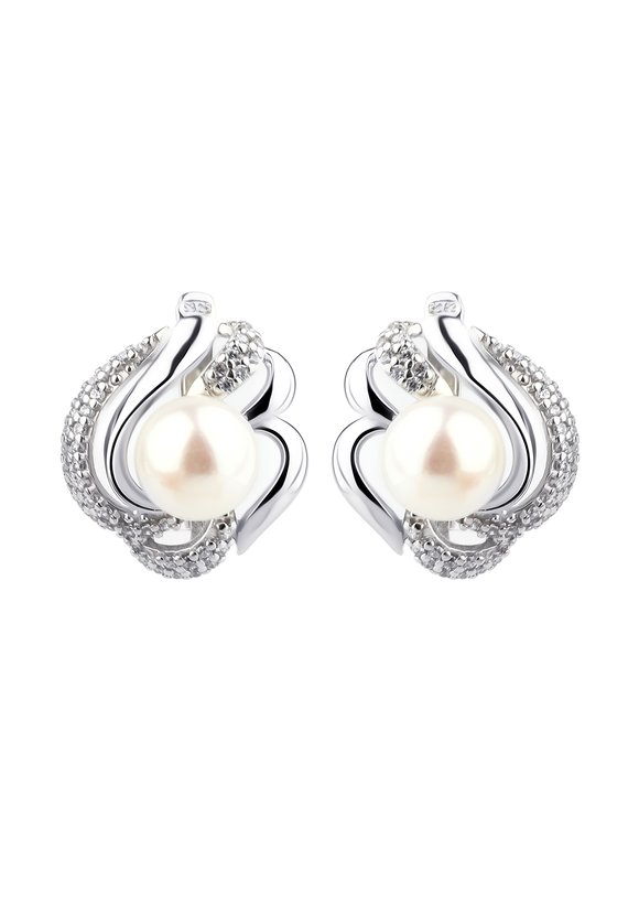 Серьги серебряные Паола шир.  580, рис. 1