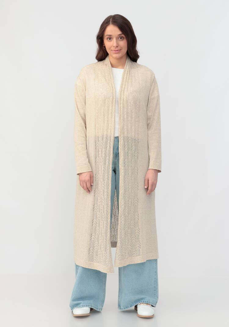 Кардиган из смесовой пряжи Белла шир.  750, рис. 4