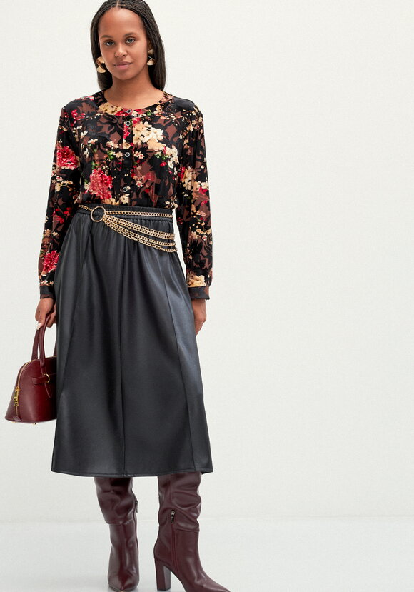 Юбка А-образного кроя трикотажная шир.  580, рис. 13