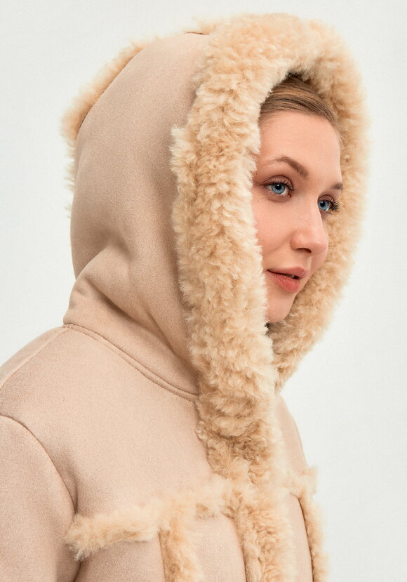 Полупальто с экомехом Раиля шир.  580, рис. 5