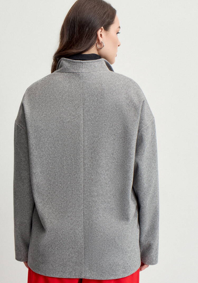 Пиджак с асимметричной застёжкой шир.  750, рис. 19