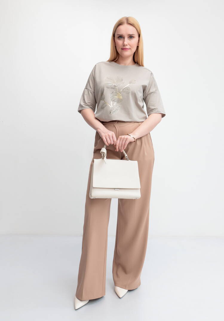 Футболка с принтом Золотой цветок шир.  750, рис. 22