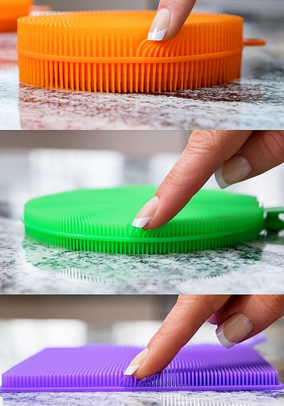 Универсальные щётки Хозяюшка, 3 шт, силик. шир.  580, рис. 5