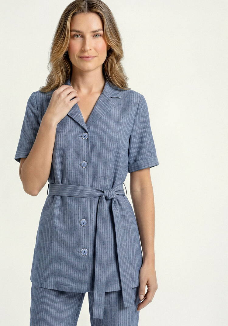 Костюм из жакета и брюк в полоску шир.  750, рис. 2