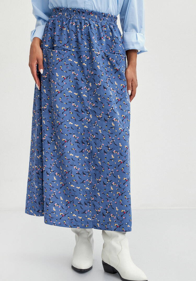 Юбка с оригинальными карманами впереди шир.  750, рис. 17