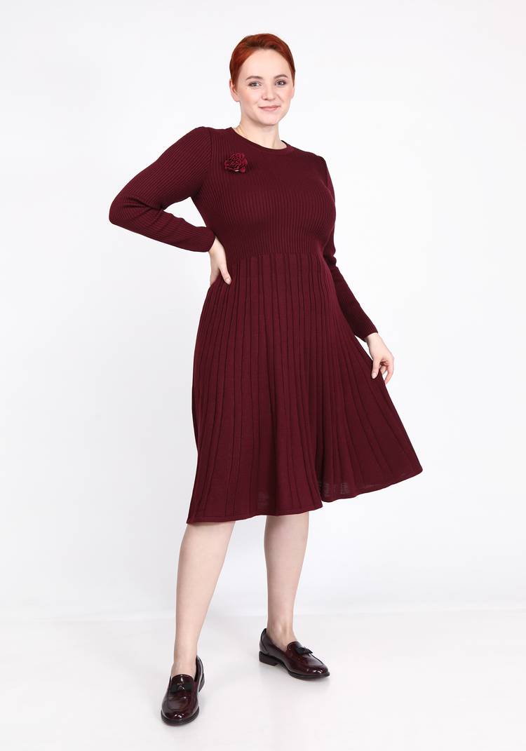 Платье в вертикальную полоску шир.  750, рис. 4