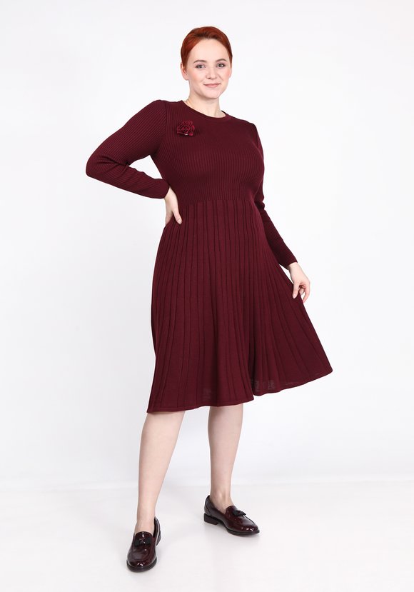 Платье в вертикальную полоску шир.  580, рис. 4