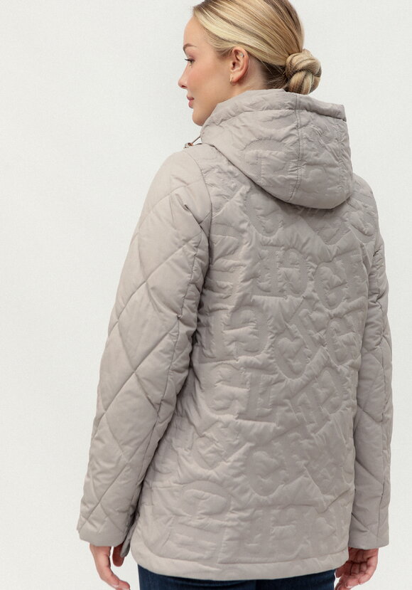 Куртка стеганая фактурная с капюшоном шир.  580, рис. 3