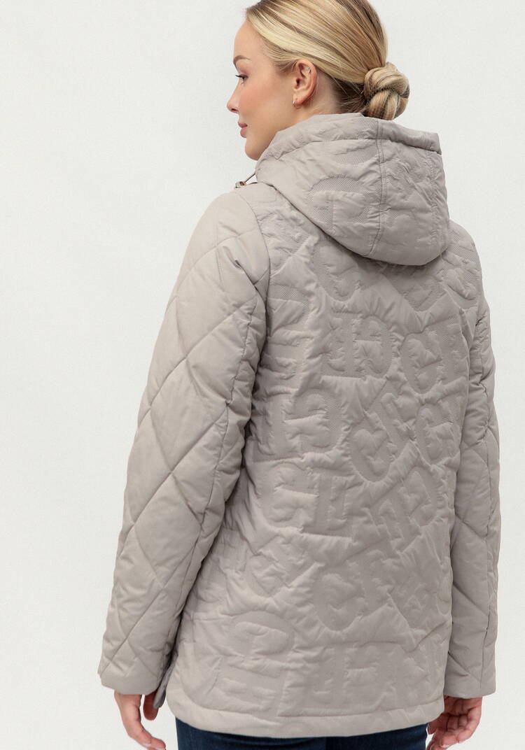 Куртка стеганая фактурная с капюшоном шир.  750, рис. 3