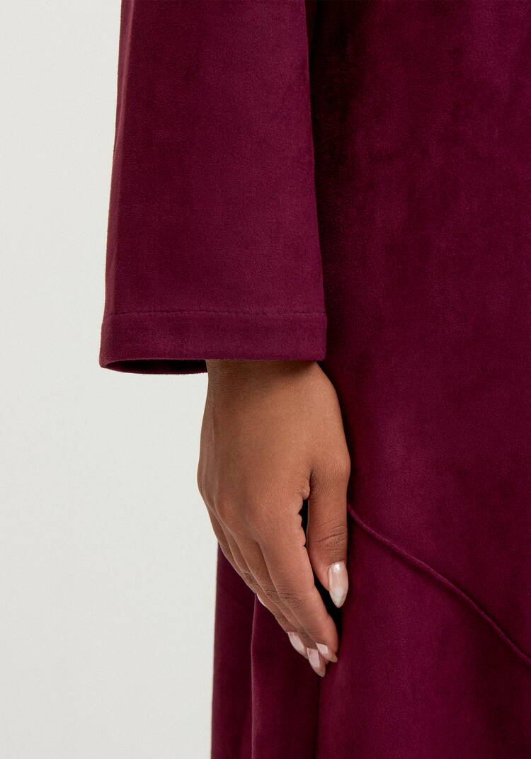 Платье из замши свободного кроя шир.  750, рис. 6