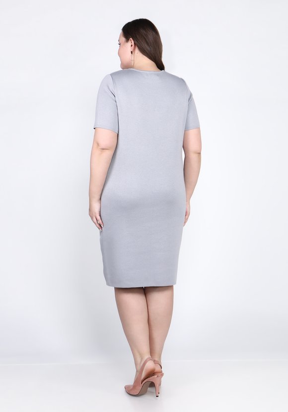 Платье с коротким рукавом и орнаментом шир.  580, рис. 7