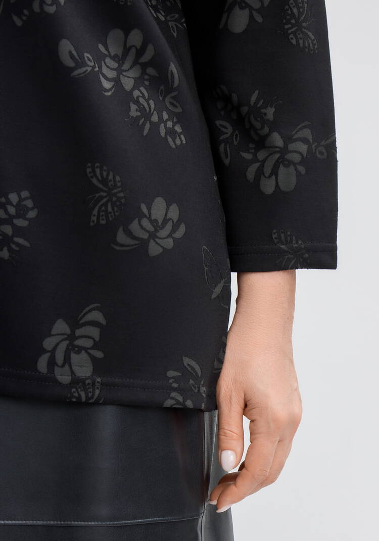 Джемпер с округлым вырезом и принтом шир.  750, рис. 11