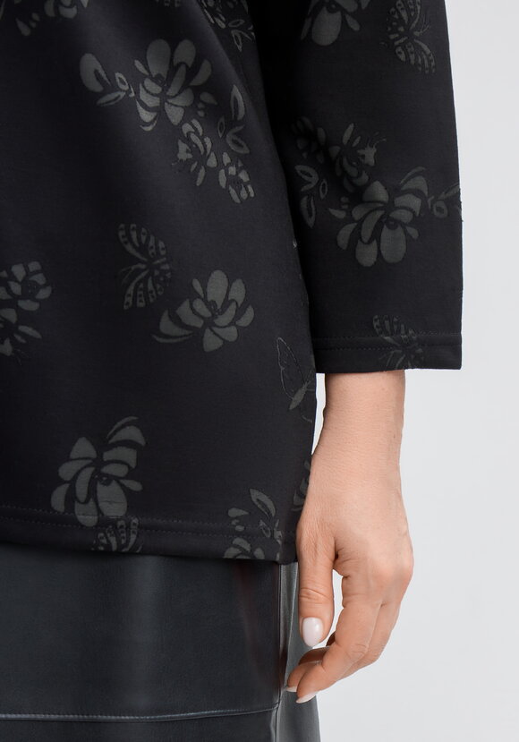 Джемпер с округлым вырезом и принтом шир.  580, рис. 11