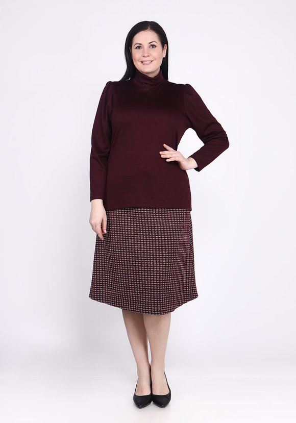 Водолазка базовая прямого кроя шир.  580, рис. 6