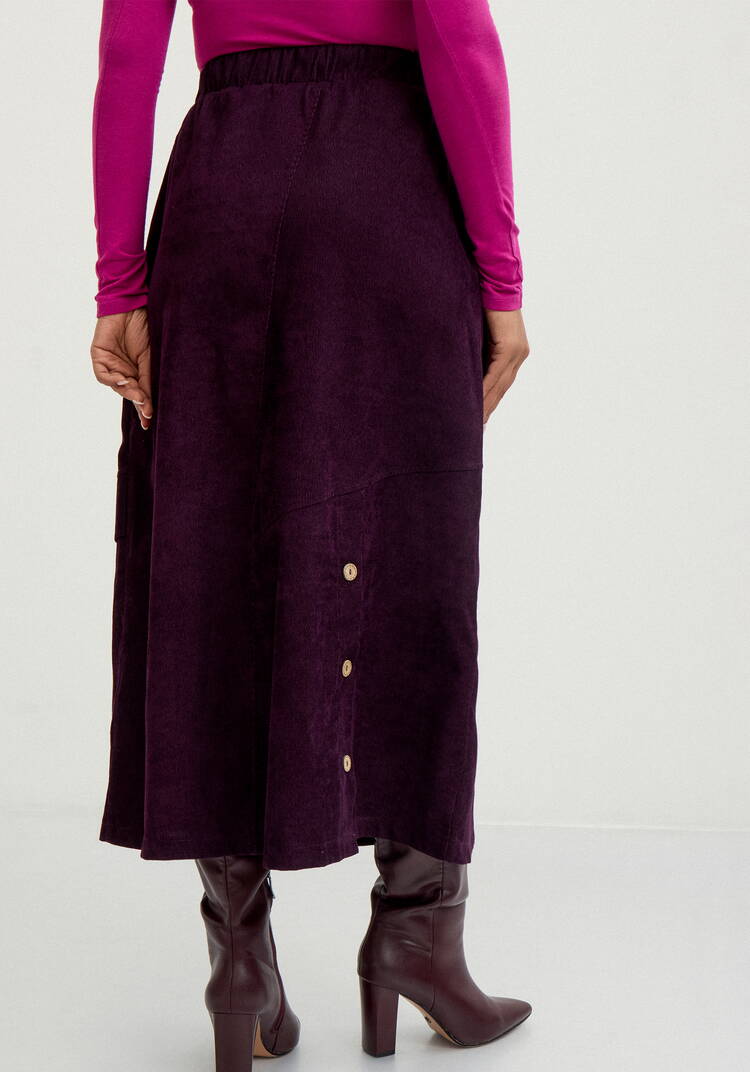 Юбка с декоративными пуговицами и клапаном шир.  750, рис. 3