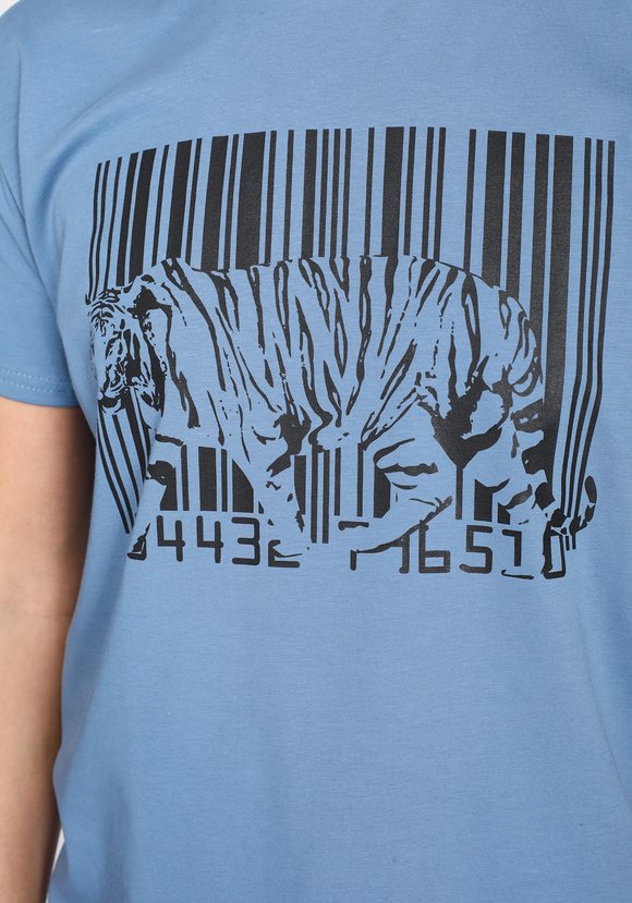 Футболка мужская с принтом тигр шир.  580, рис. 4