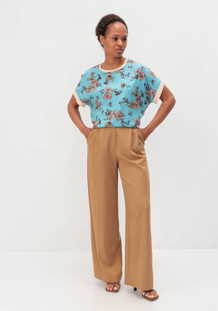 Блуза с цветочным принтом Аманда шир.  750, рис. 7