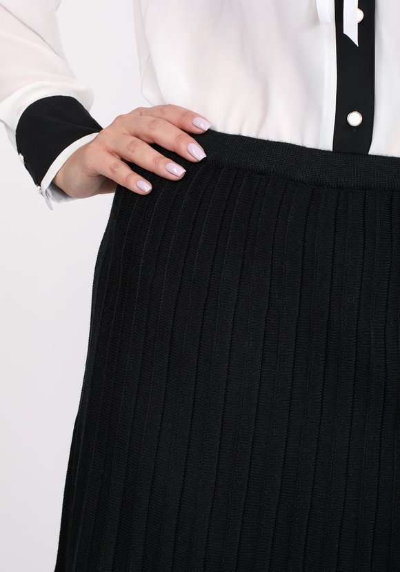 Юбка на резинке с имитацией плиссе шир.  580, рис. 7