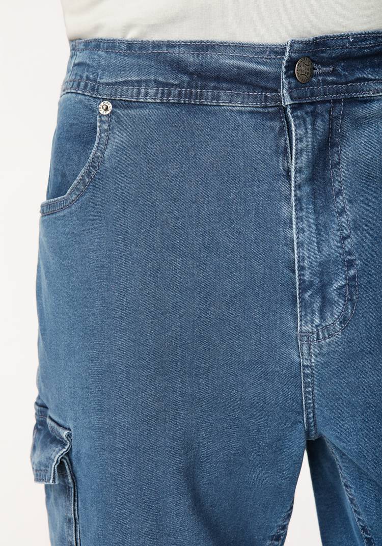 Капри карго из денима Гуарин шир.  750, рис. 5