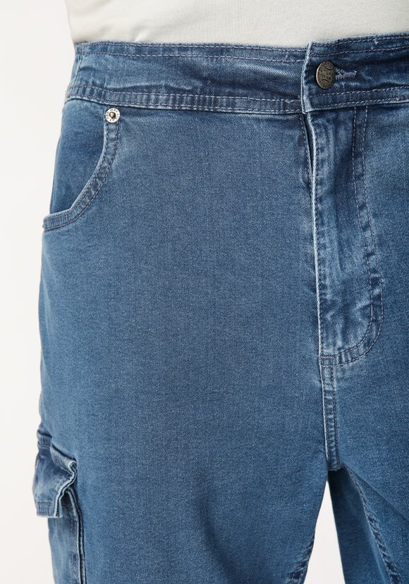 Капри карго из денима Гуарин шир.  580, рис. 5