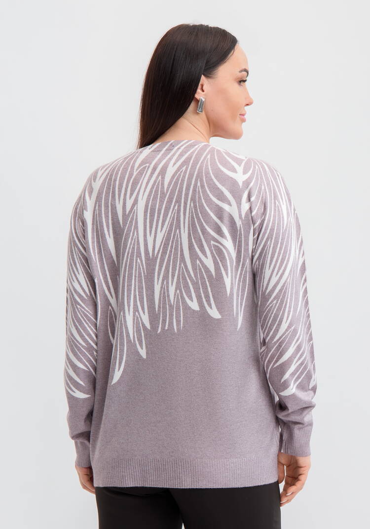 Джемпер Цветочное настроение шир.  750, рис. 9